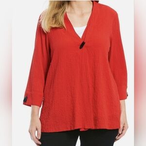 Ali Miles Crinkle One-Button Jacket Size 1X